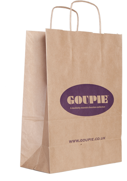 Printed Twisted Paper Handle Bags - Paper (640x640), Png Download