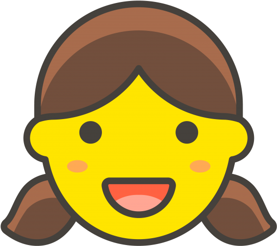 Girl Emoji - Emoji De Menina Png (866x650), Png Download