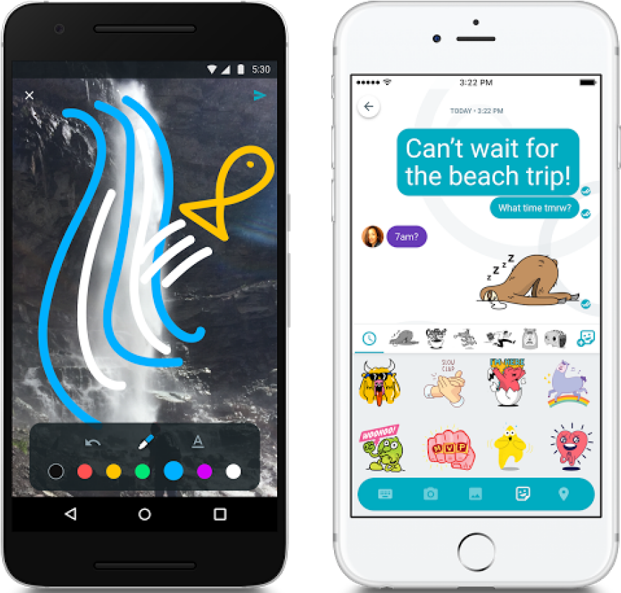 Google's New Messaging App Asks Us To Trade Privacy - Google Allo Iphone (1180x842), Png Download