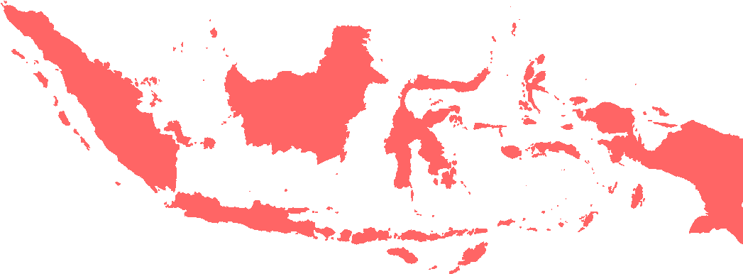 Indonesia Map No Background (1062x399), Png Download