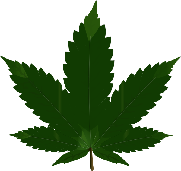 Leaf-svg Clip Art - Weed Png (600x567), Png Download