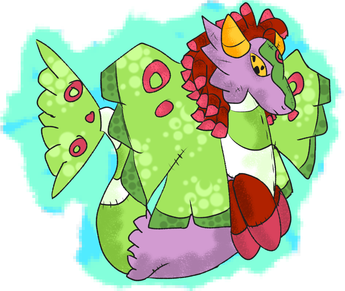 Dustox X Plushie Peophin Pokemon Fusion - Cartoon (1200x1000), Png Download