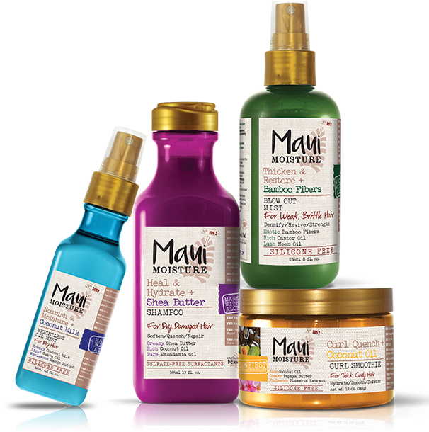 Wholesome Beauty For All Hair Types - Maui Moisture Nourish & Moisture Coconut Milk Oil (613x610), Png Download