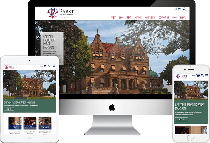 Pabst Mansion Website Redesign - Website (800x547), Png Download