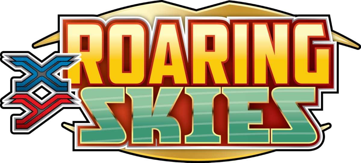 Roaring Skies - Pokemon Roaring Skies Logo (1200x544), Png Download