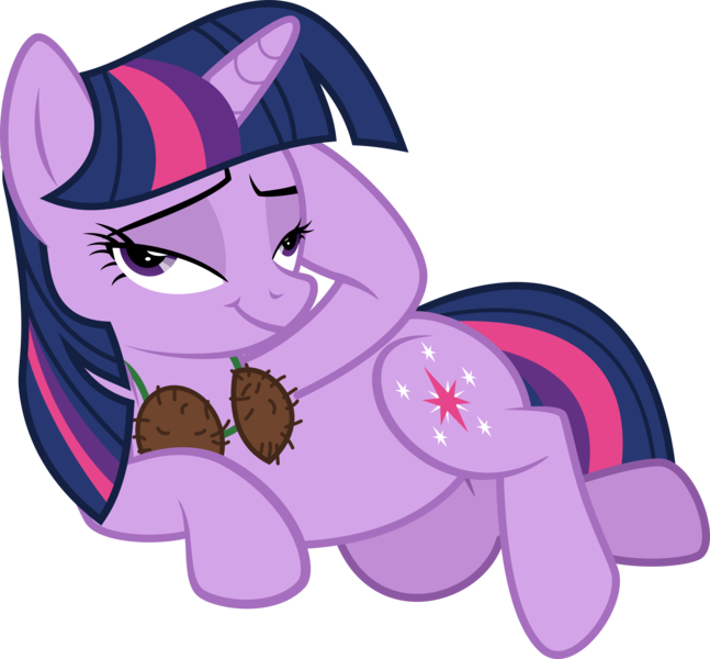 Posted - Mlp Ponies Wearing Coconut Bras (647x600), Png Download