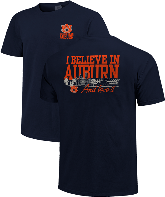 Auburn Tigers Comfort Colors "i Believe In Auburn" - Puma 2018-19 Ac Milan Third Shirt (600x750), Png Download