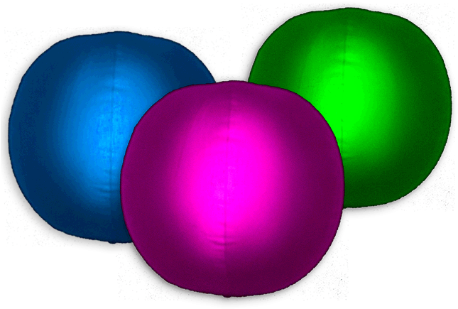 Glow In The Dark Beach Ball - Beach (654x654), Png Download
