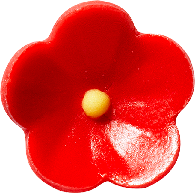 Almond And Sugar Flowers Red - Almond (1000x1000), Png Download