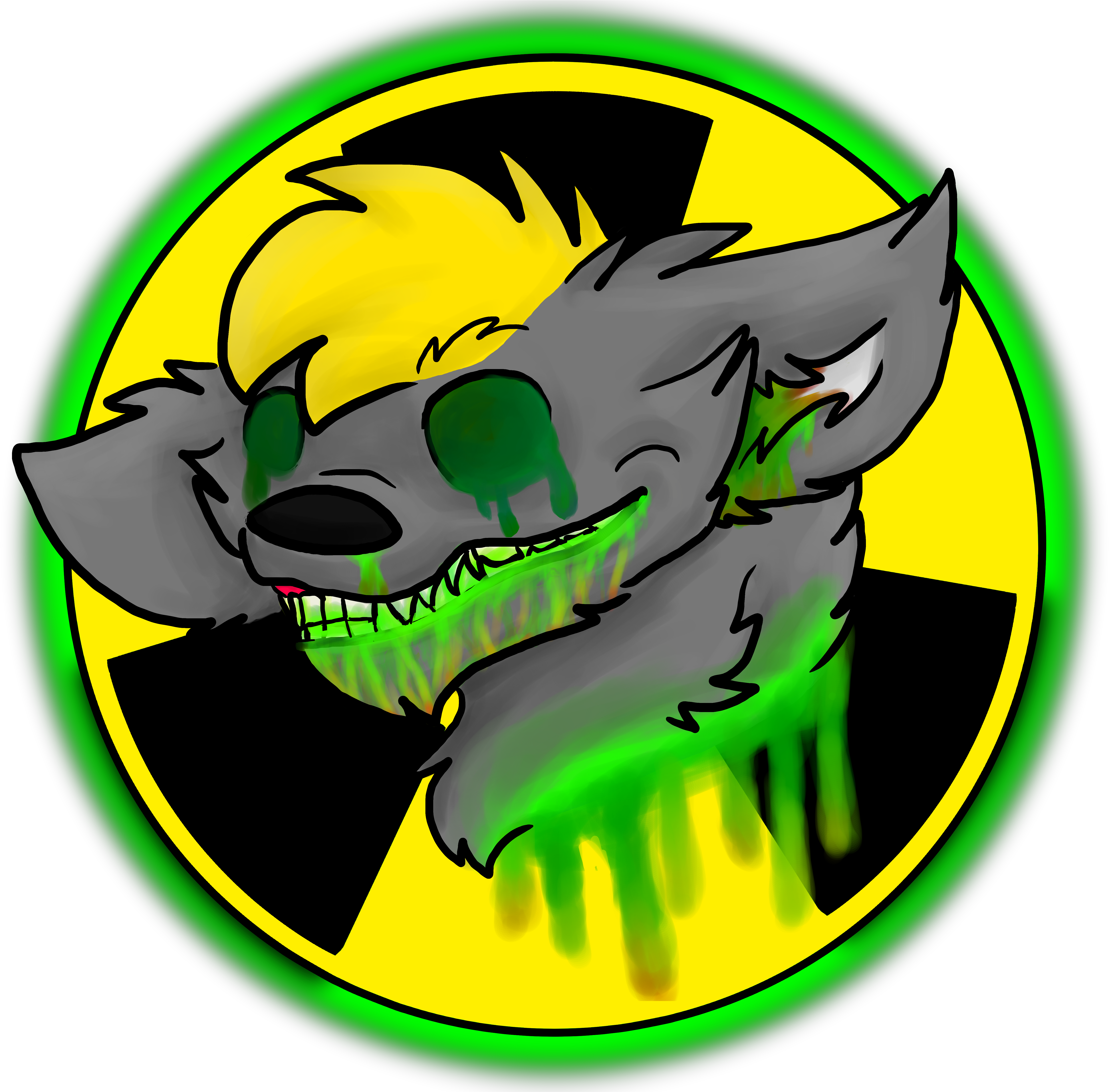 Toxic Wolf (6500x6000), Png Download