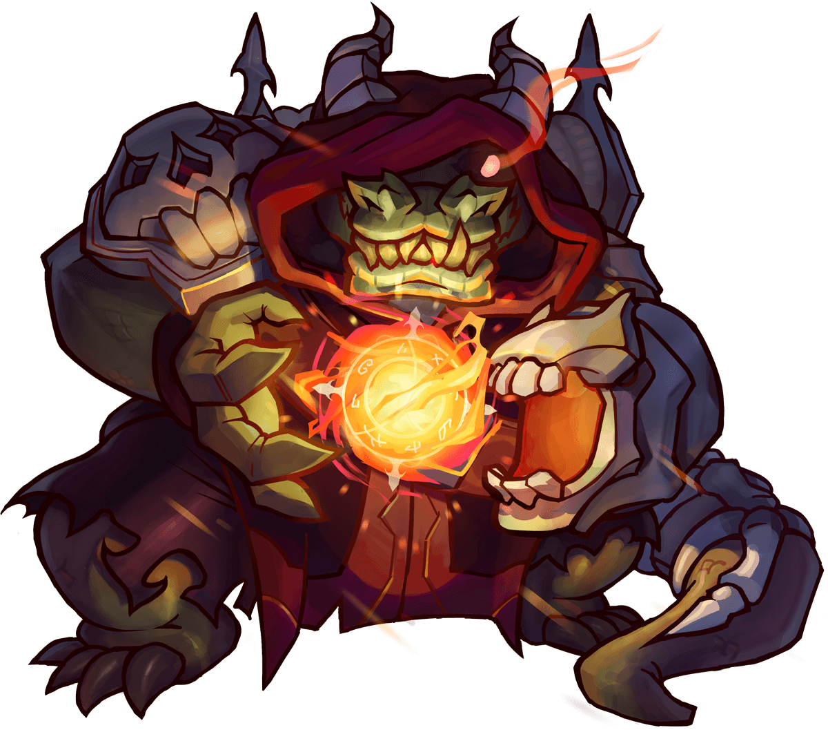 His Current Skin Is Pyromancer Smiles - Awesomenauts Smiles (1200x1057), Png Download
