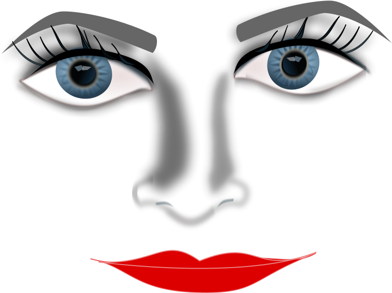 Face - Eyes Nose Mouth Clipart (800x800), Png Download