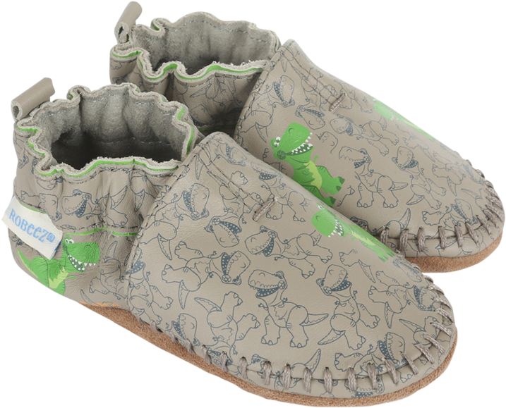 Robeez Toy Story Rex Grey - Robeez Boys' Rex Soft Sole - Gray - 12 - 18 Months (800x800), Png Download