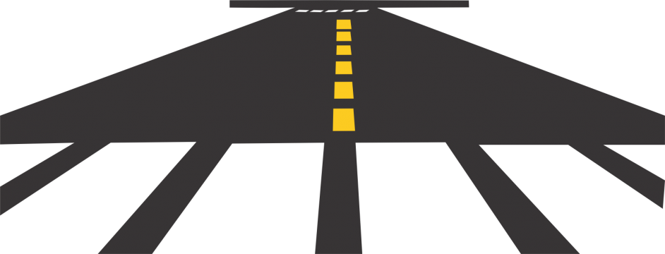 Road Transport - Road (942x360), Png Download