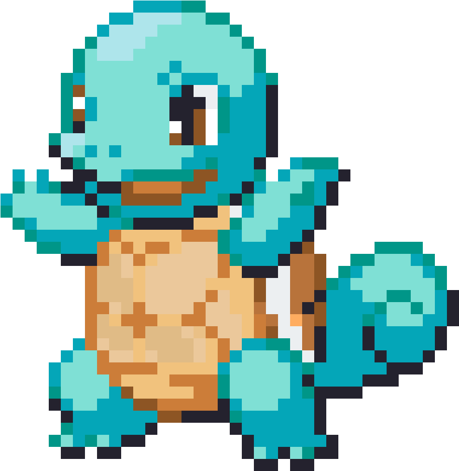 Squirtle - Pokemon Sprite Squirtle (1200x1200), Png Download