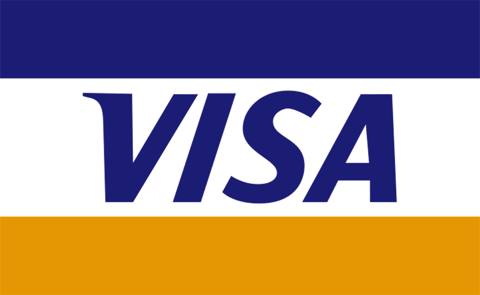 Famous Brand Logos - Visa Card Logo 2016 (976x600), Png Download
