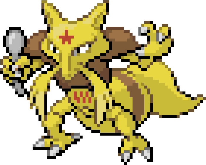 Kadabra - Kadabra Pixel Art (840x770), Png Download