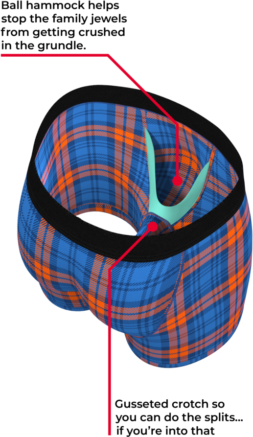 The Bronco's Bulge Horse Ball Hammock Boxers - The Giant Panda Ball Hammock Boxer Briefs | Size L (683x1024), Png Download