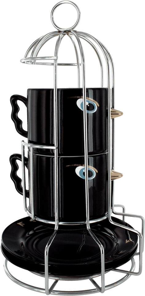 Tour De Tasses Black - Cage (1000x1000), Png Download