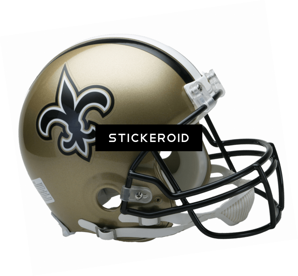New Orleans Saints Helmet - New Orleans Saints Riddell Helmet (1003x929), Png Download