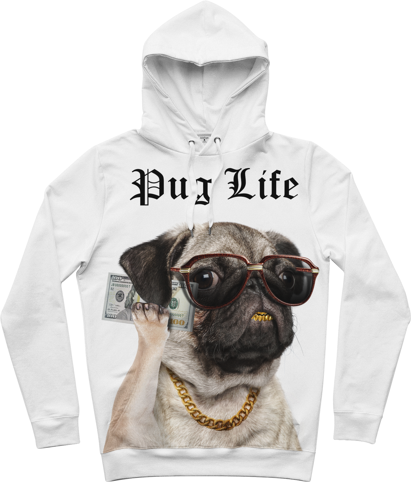 Love You A Latte Shop Pug Life Mug White (1810x2086), Png Download