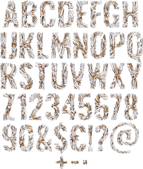 Modern Coral Font - Motif (595x707), Png Download