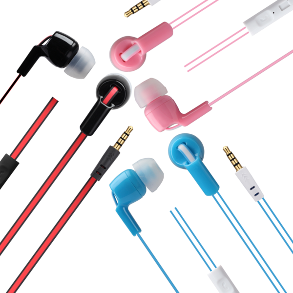 Earphones With Mic And Call/answer Button - Astrum Eb260 In-ear Headphones (blue) (600x600), Png Download