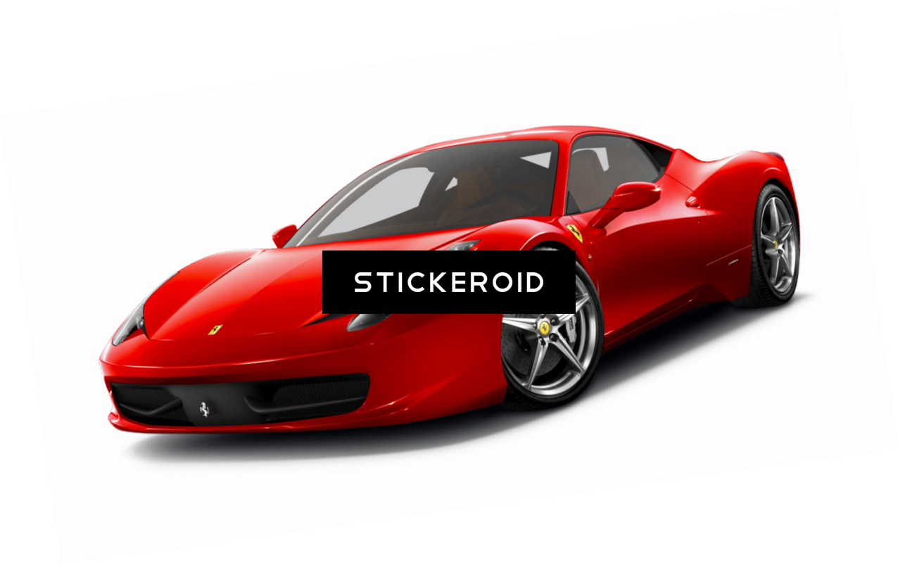 Luxury Car - Wallhogs Ferrari F430 Cutout Wall Decal (1276x803), Png Download