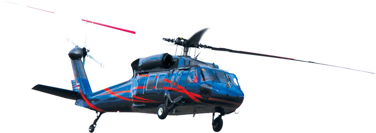 Sikorsky Uh-60a “blackhawk” - Helicopter Rotor (1200x425), Png Download