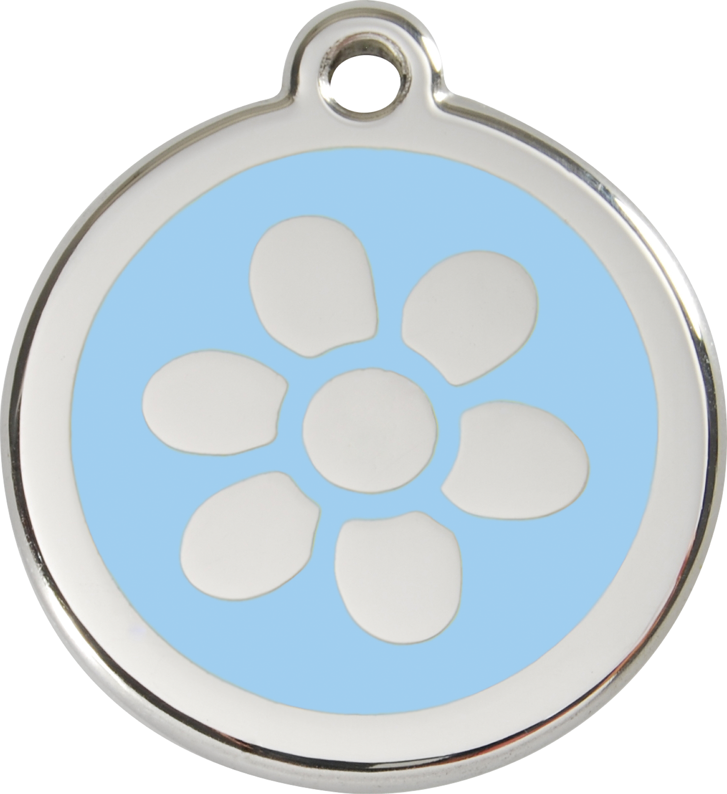 1fwlbm, 9330725028326, Image - Red Dingo Flower Enamel Dog Tag Yellow - Large (1500x1638), Png Download