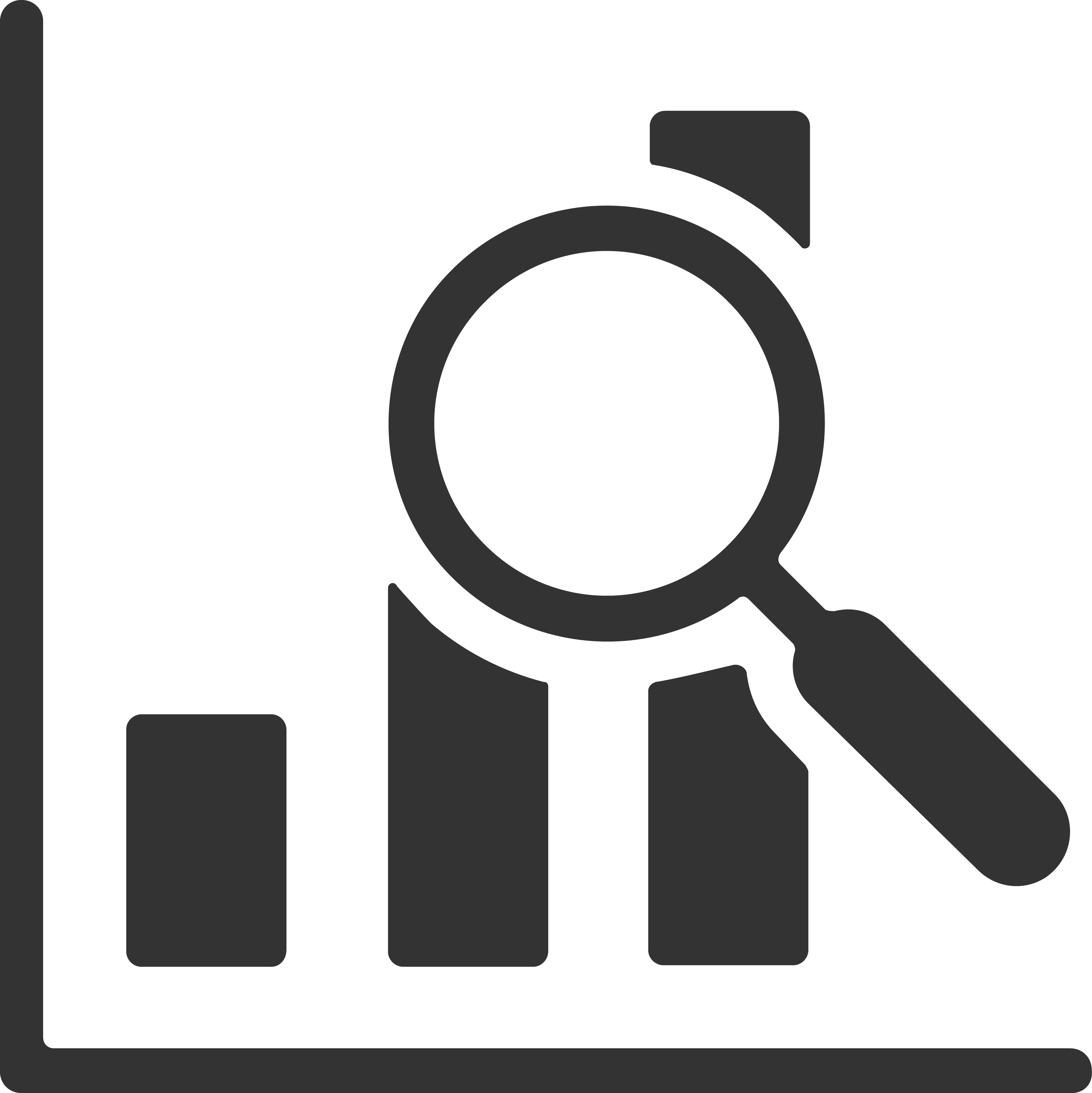 Ediscovery Services - Graph Magnifying Glass Icon (3546x3550), Png Download