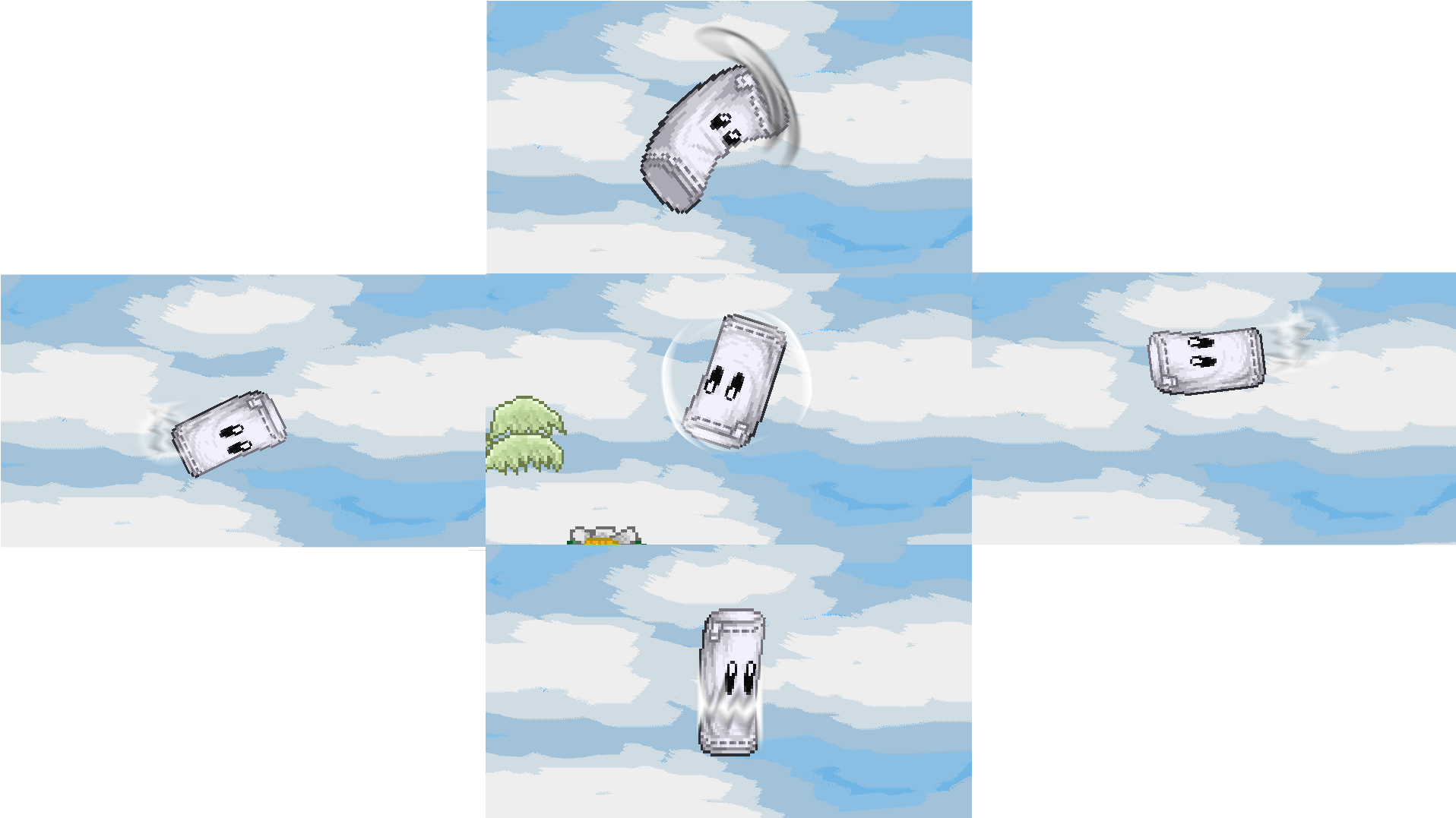 Neutral Air Is A Quick Spin With Very Little Landing - Super Smash Flash 2 Sandbag (1915x1083), Png Download