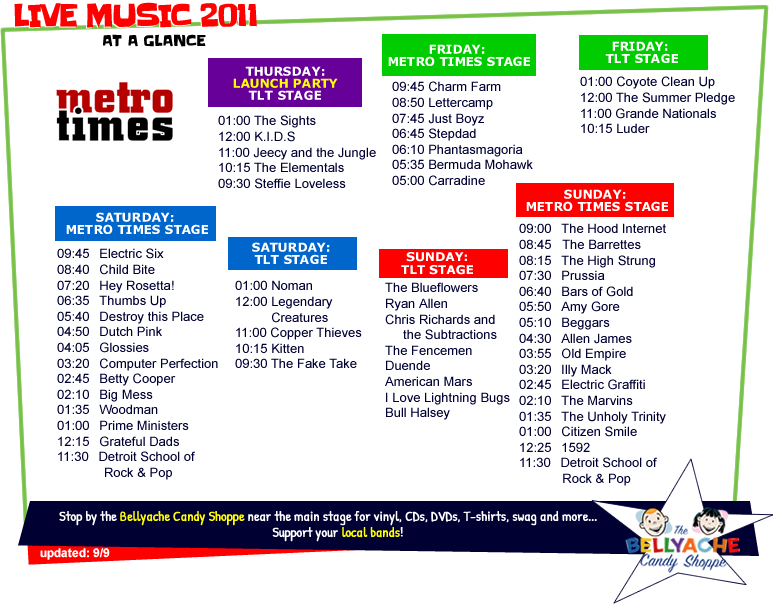 Line-up Of Local Music - Detroit Metro Times (774x604), Png Download