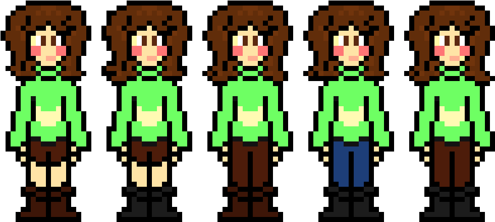 Chara Sprite - Pixel Art (1040x440), Png Download