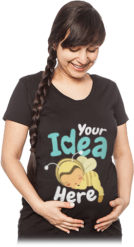 Create Custom Maternity Shirts - Maternity Clothing (650x484), Png Download