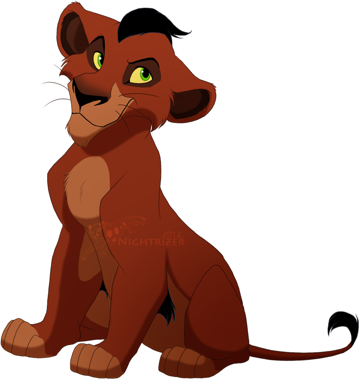 Taka Cub By Nightrizer-d5ml6lh - Lion King Scar Cub (742x784), Png Download
