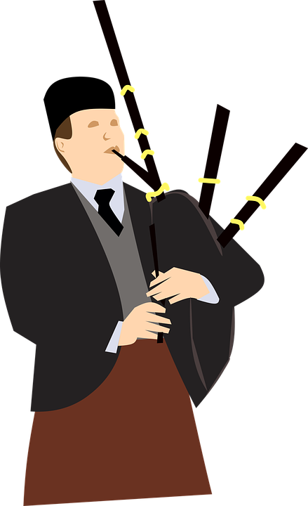 Bagpipes Png Hd - Transparent Bagpiper Png (439x720), Png Download