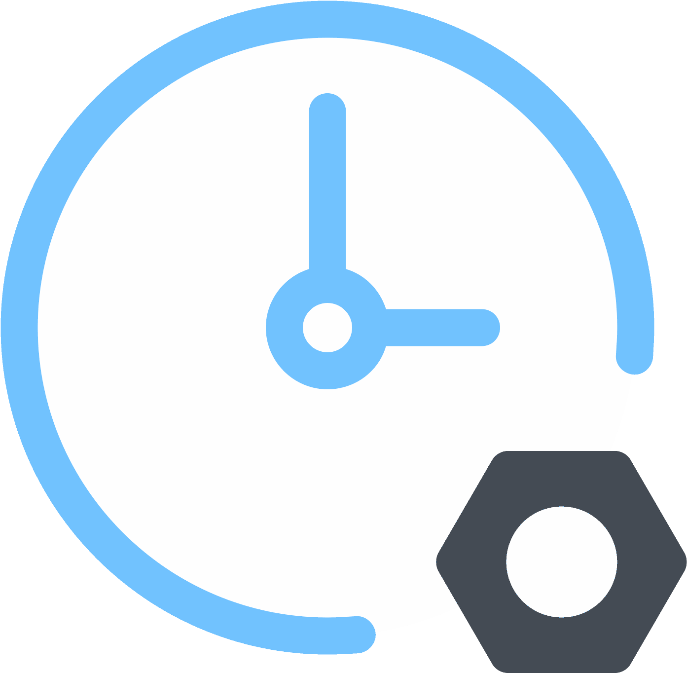 Clock Settings Icon - Icon (1600x1600), Png Download