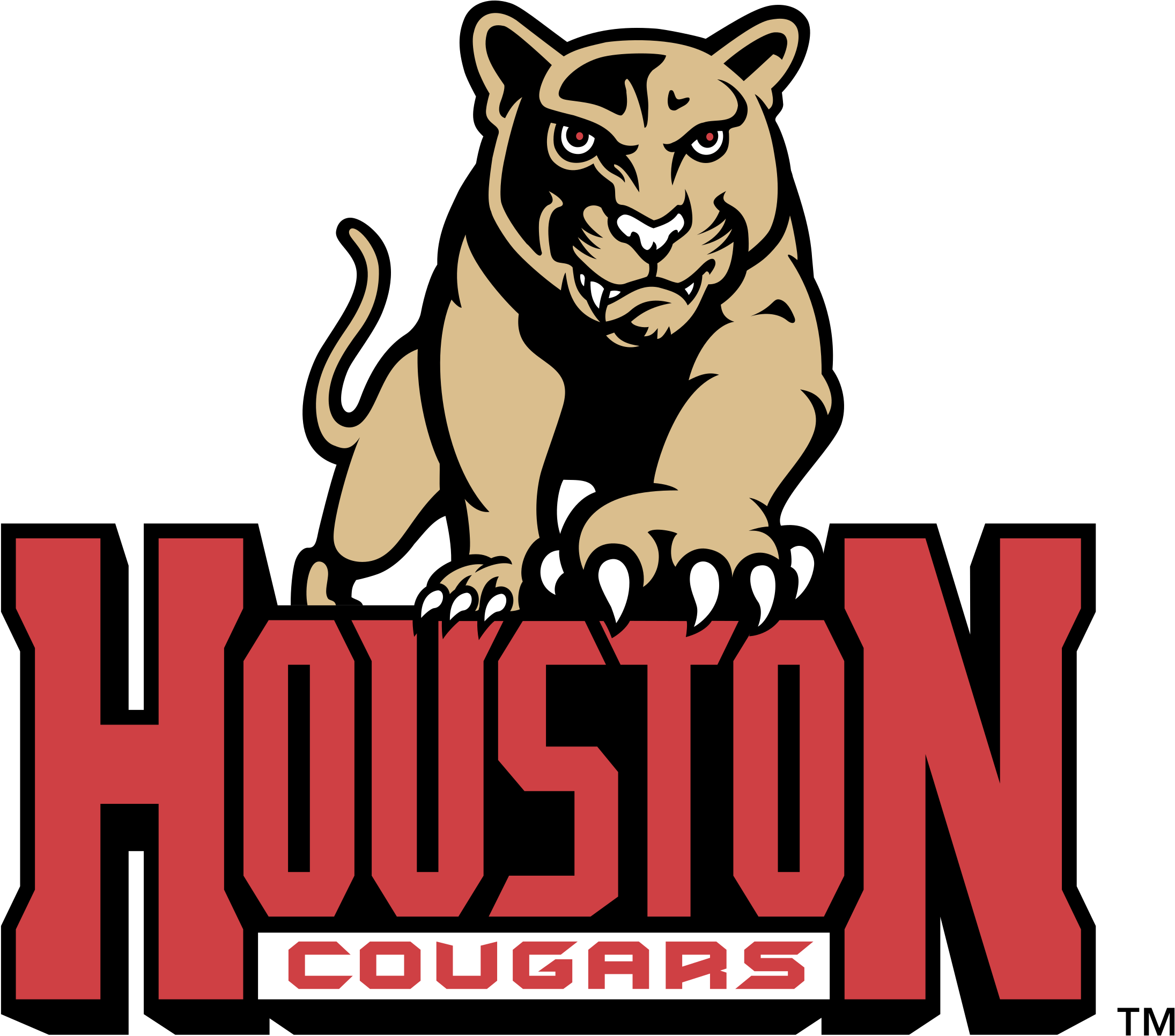 Houston Cougars Logo Png Transparent - Neoplex Houston Cougars 3'x 5' College Flag (2400x2400), Png Download
