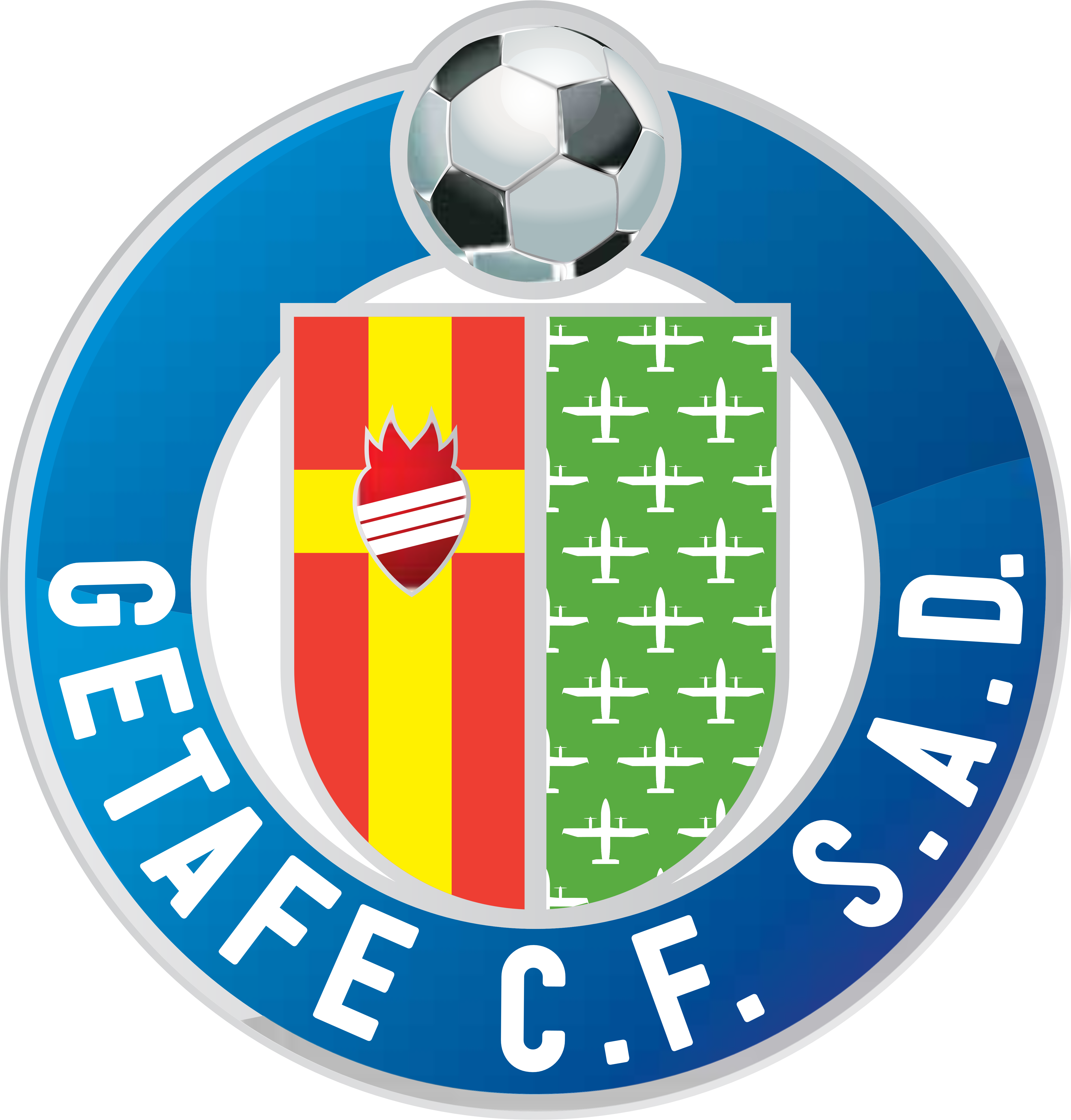 Getafe Cf Logos Download Temple Logo University Of - Escudos De La Liga Santander (4783x5000), Png Download