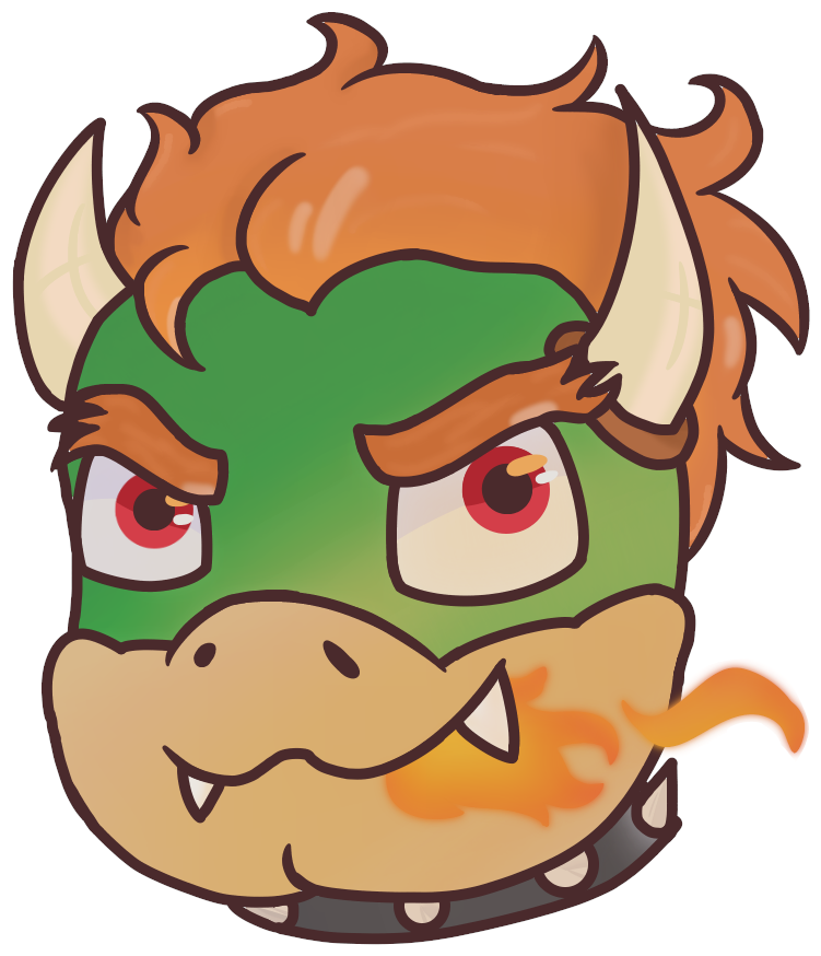 Secret Santa Bowser Outline - Cartoon (820x899), Png Download