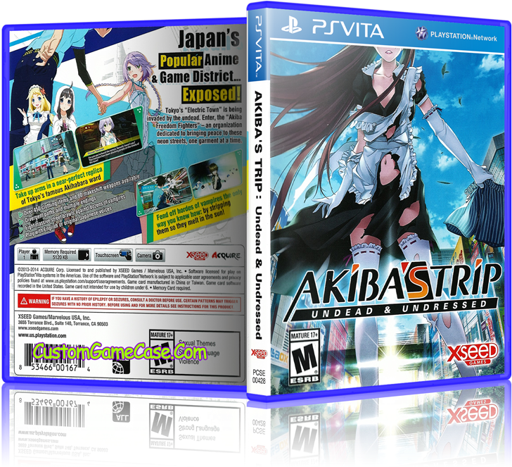 Akiba's Trip Undead And Undressed - Ps Vita - Akiba's Trip: Undead & Undressed (800x685), Png Download