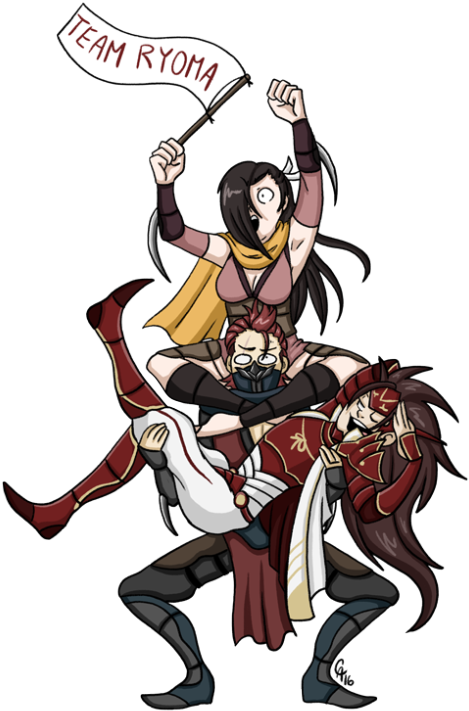 Fire Emblem Fates Ryoma Saizo Kagero - Fire Emblem (490x750), Png Download