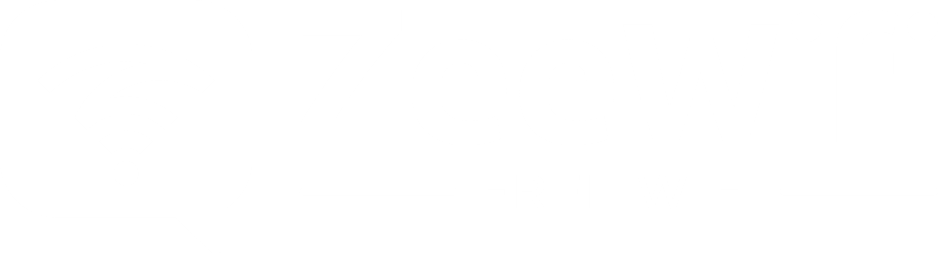 Logo Zee Wifi Blanc - Graphics (3508x1196), Png Download