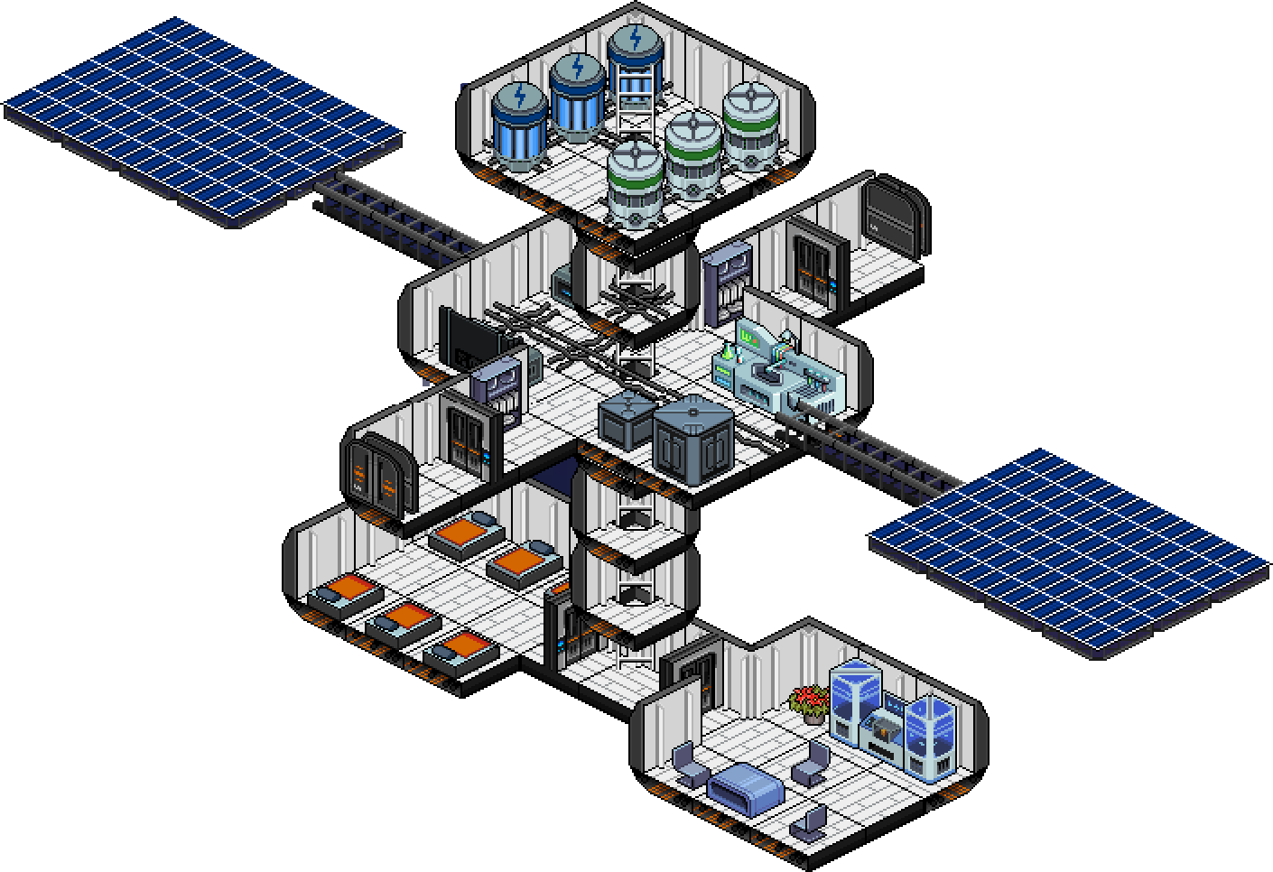 Meeple Station Is An Open-ended Space Station Simulator - Meeple Station (1410x966), Png Download