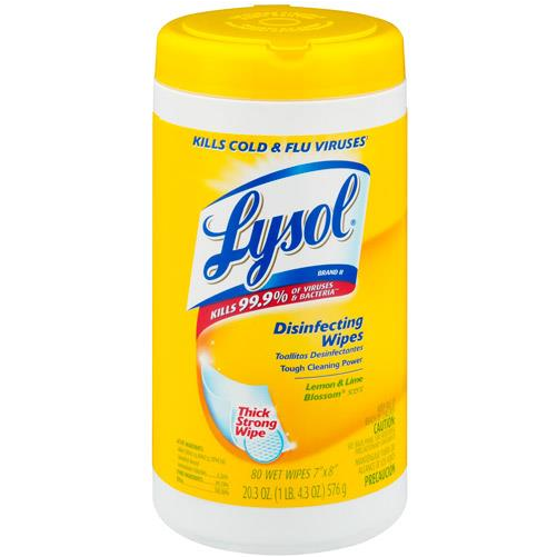 Auction - Lysol Disinfecting Wipes, Lemon And Lime Blossom - (1000x1000), Png Download