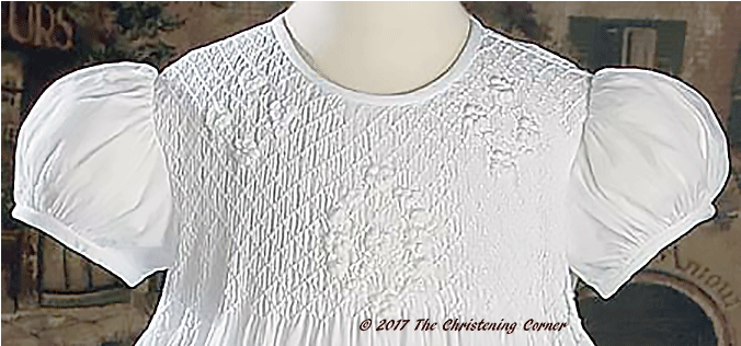 Hand Smocked Girls Family Christening Gown - Adelaide (675x900), Png Download