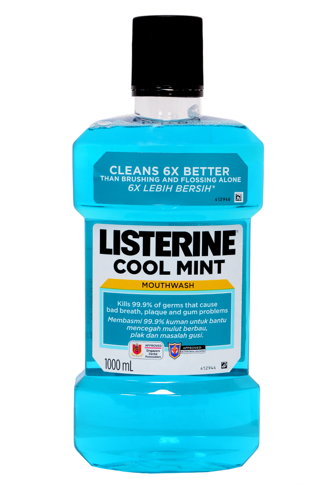 Listerine Mouth - Listerine 500ml Cool Mint (1000x1000), Png Download