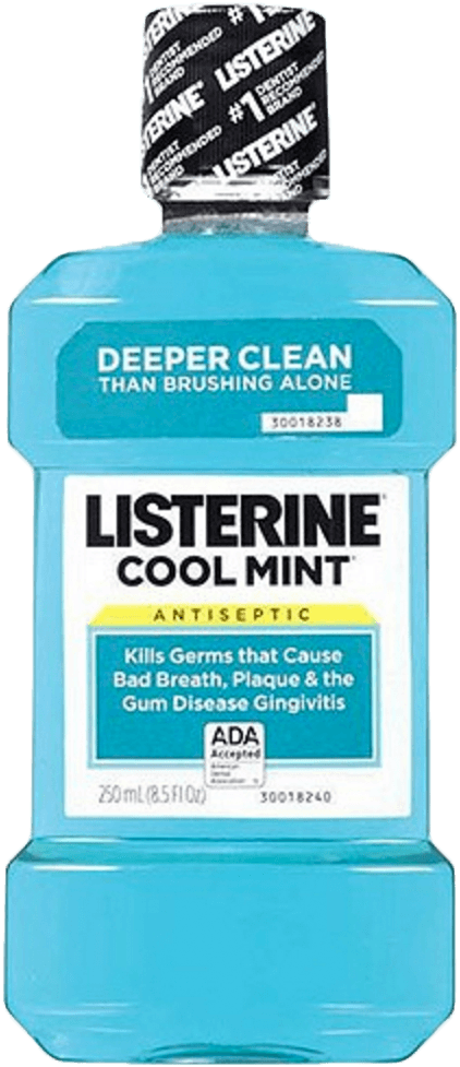 Cool Mint Listerine Antiseptic Mouthwash Listerine - Listerine - Antiseptic Mouthwash Cool Mint - 8.5 Fl. (1500x1500), Png Download
