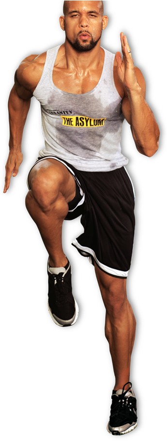 Runner Man Png Image - Insanity Asylum (345x913), Png Download